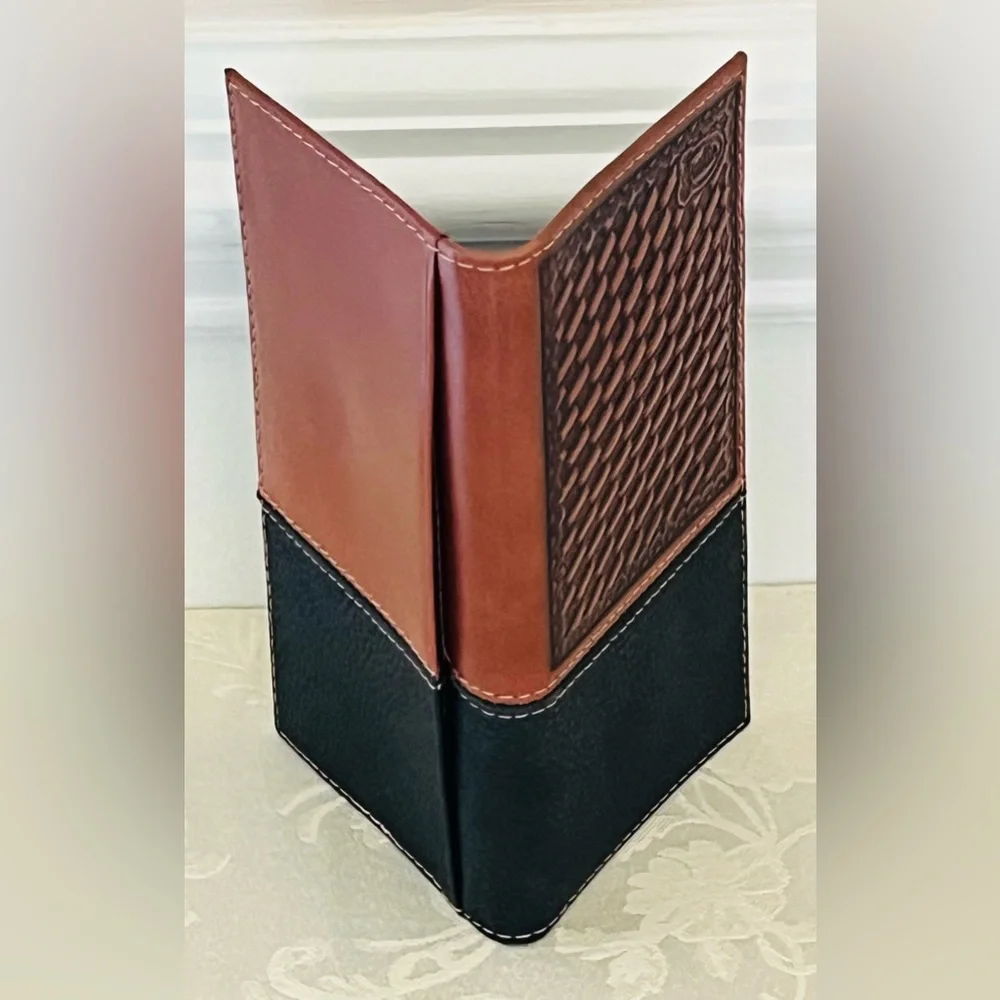 Justin Boots Rodeo Leather Wallet - Basketweave - Style 7 **NEW**